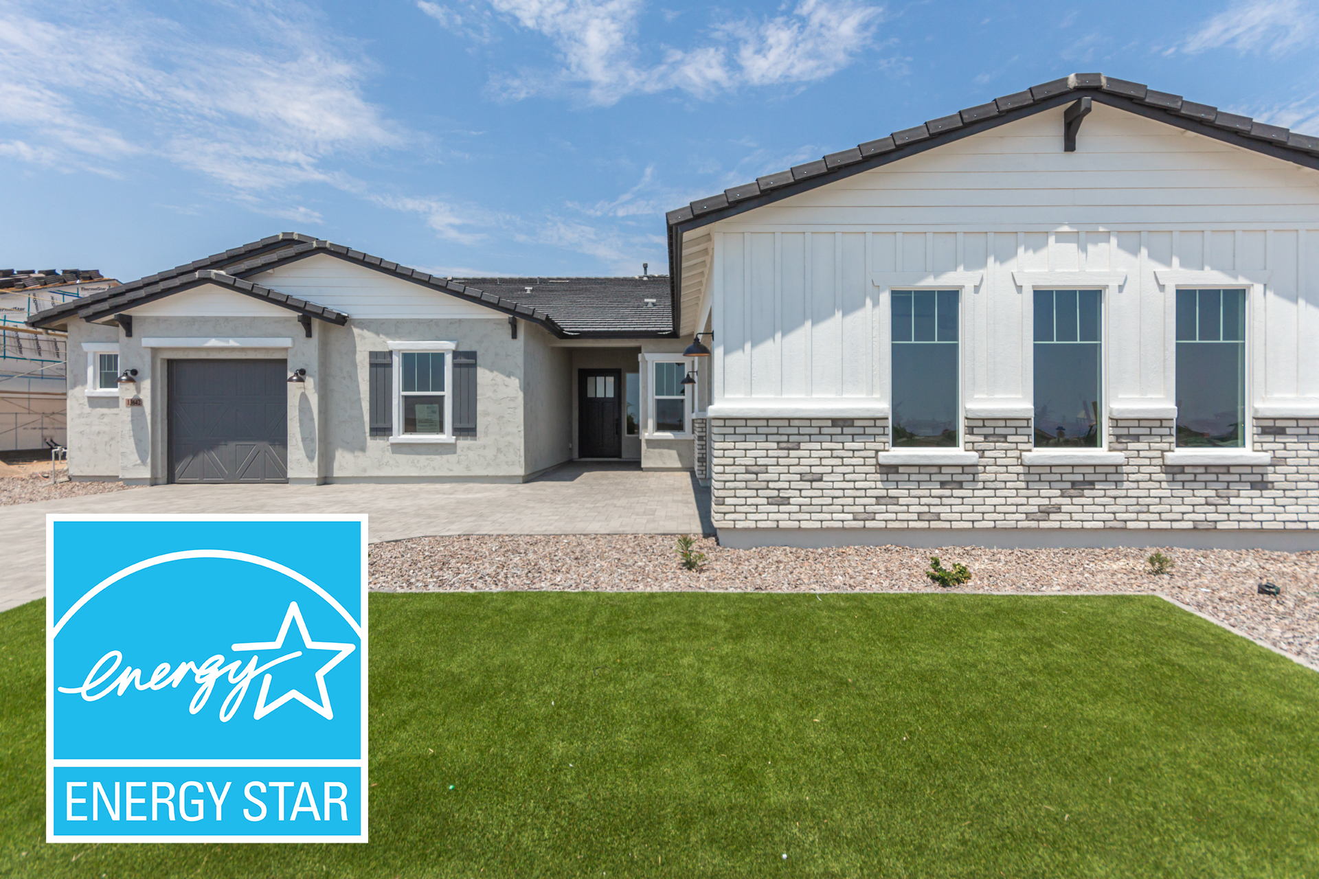 A new home featuring the Energy Star logo